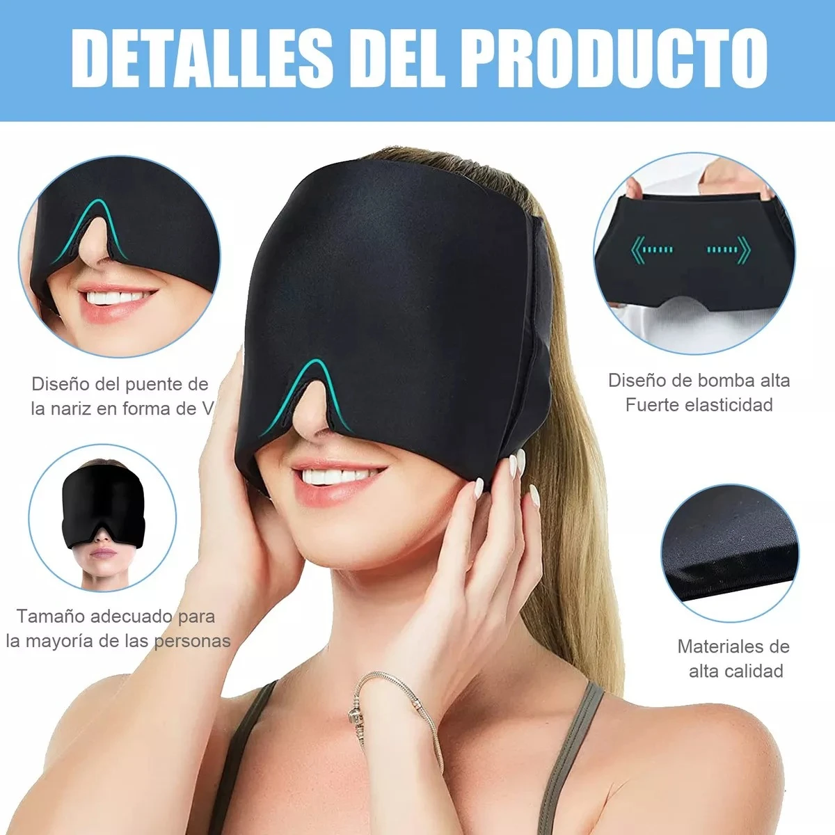 Set x2 Gorro Térmico de Gel para Migraña - Calma dolores de cabeza con terapia fría