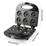 Máquina de Mini Donas X6 Antiadherente - Prepara postres caseros uniformes en minutos - Imagen 5