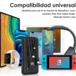 Banco de carga portátil 10000 mAh para móviles y consolas - Mantiene tu energía al 100 donde sea que vayas - Imagen 2