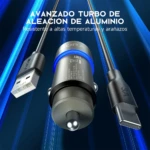Cargador para Carro Usb + Cable Gar116