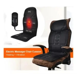 Cojín Masajeador Eléctrico con Calor Infrarrojo y Control Remoto - Alivia el dolor de espalda y relaja tus músculos al instante