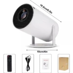 Proyector Smart Hy300 Pro con 1200 lúmenes y colores nítidos - Disfruta de cine privado en espacios reducidos - Imagen 2
