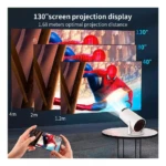 Proyector Smart Hy300 Pro con 1200 lúmenes y colores nítidos - Disfruta de cine privado en espacios reducidos - Imagen 4