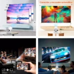 Proyector Smart Hy300 Pro con 1200 lúmenes y colores nítidos - Disfruta de cine privado en espacios reducidos - Imagen 3