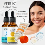 Rutina Facial Sérux con Vitamina C y Solar - Hidrata protege y rejuvenece tu piel diariamente - Imagen 3