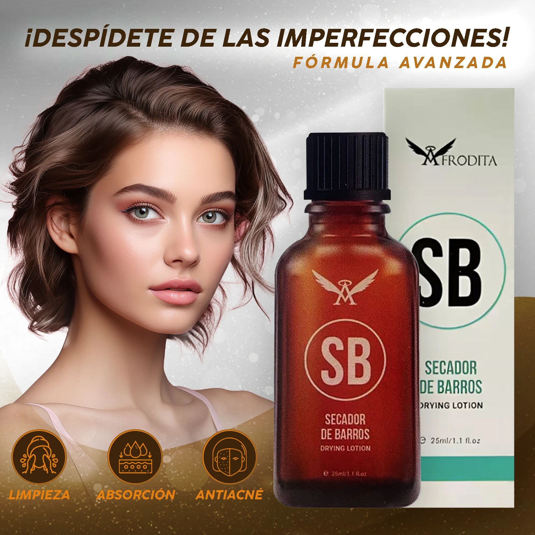 Afrodita Serum Secador Barros 25Ml - Imagen 3