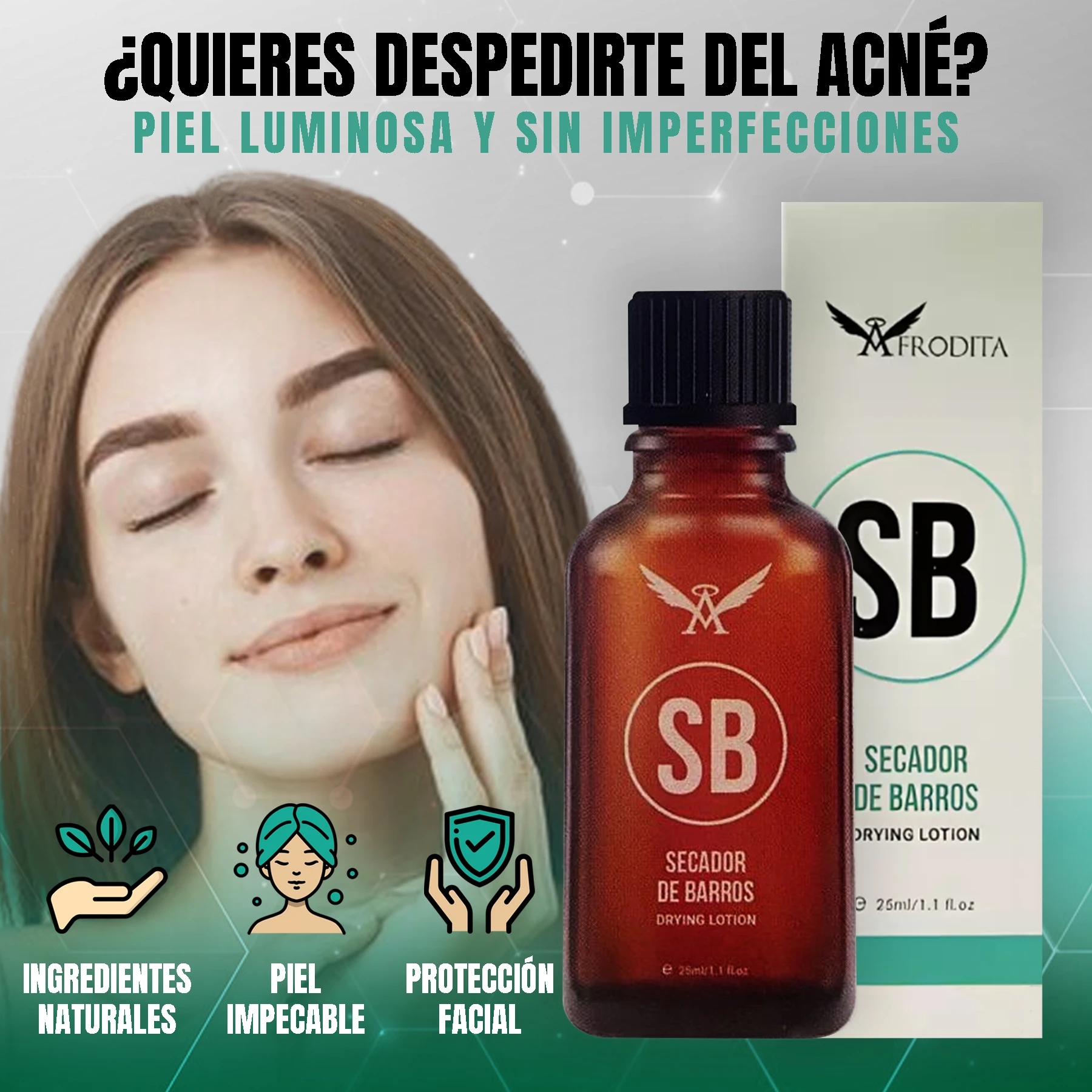 Afrodita Serum Secador Barros 25Ml - Imagen 2