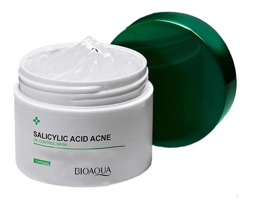 Set x2 Gel facial de ácido salicílico antiacné y control de grasa - Reduce visiblemente las imperfecciones y limpia los poros mientras duermes