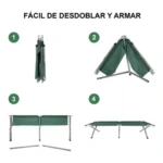Catre Camastro Plegable Camping Acampar - Imagen 2