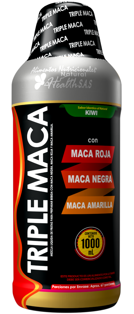 Suplemento Líquido Triple Maca 1000 Ml - Aumenta la vitalidad y energía femenina