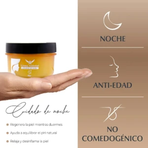 Set x2 Crema Facial Antiedad de Noche Afrodita 60 Gr - Regenera células y alisa arrugas