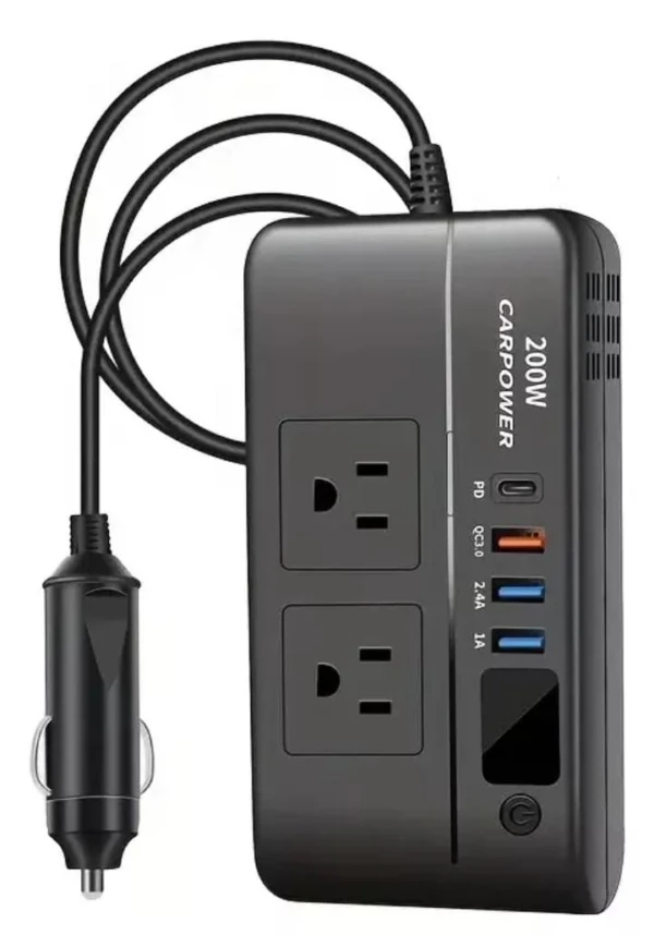 Convertidor de Corriente para Auto 200W8