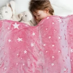 Cobija Shining 150*200 Estrellas Rosadas - Imagen 2