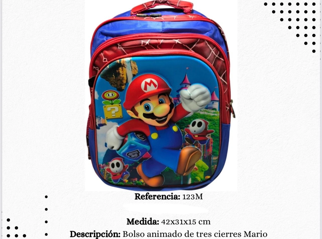 Morral Escolar Tres Cierres
