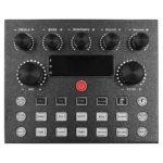 Mezclador de Audio Usb V8 S Tarjeta De