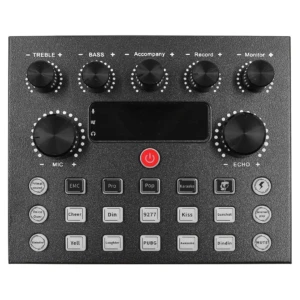 Mezclador de Audio Usb V8 S Tarjeta De