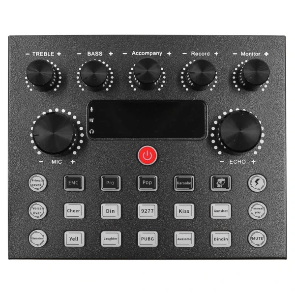 Mezclador de Audio Usb V8 S Tarjeta De