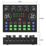 Mezclador de Audio Usb V8 S Tarjeta De - Imagen 3