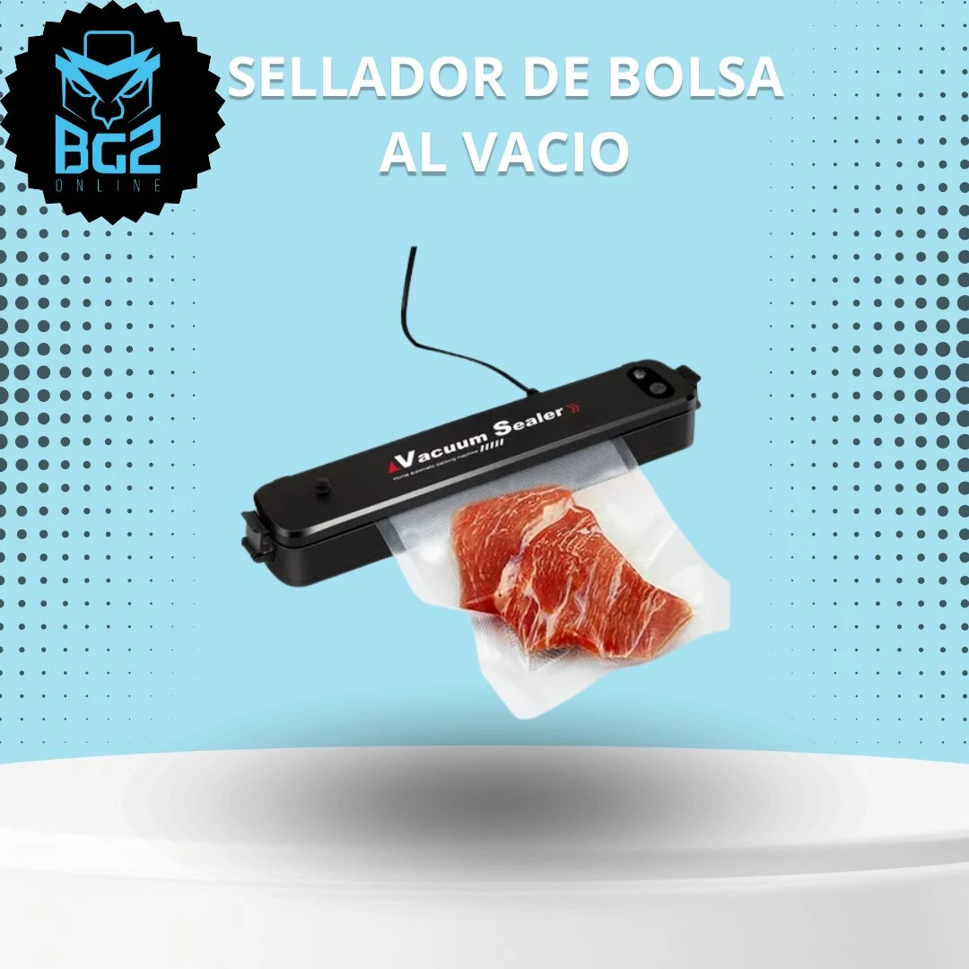 Selladora Hermética de Bolsas al Vacío - Conserva alimentos frescos por más tiempo