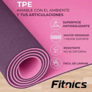 Colchoneta Mat Yoga Plegable 6Mm con E