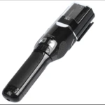 Cortador eléctrico de puntas abiertas recargable en color negro, con mango ergonómico texturizado y cabezal de corte con peines ajustables.