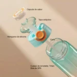 Botella deportiva de agua saborizada con cápsulas naturales - Hidrata tu día sin aditivos artificiales - Imagen 4