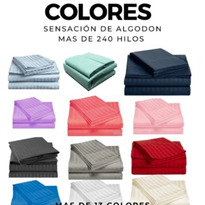 Sabanas Polialgodon 250 Hilos Doble 140