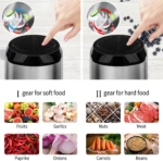 Picadora eléctrica multifuncional 2L con motor 350W - Ahorra tiempo preparando carnes y verduras en segundos - Imagen 3