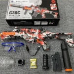 Pistola Hidrogel Eléctrica G36C Automática - Disfruta de batallas tácticas seguras sin daños