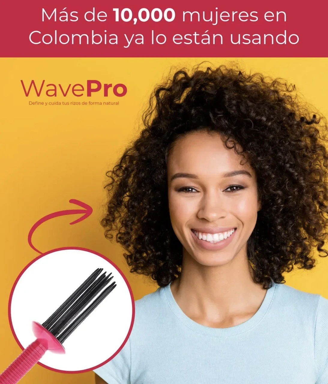 Set x3 Cepillo Definidor de Rizos WavePro - Modela ondas definidas y combate el frizz