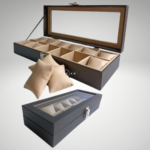 Caja organizadora de relojes con cristal superior - Protege tu colección y exhibe piezas sin polvo - Imagen 5