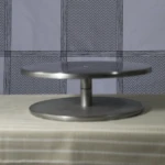 Soporte giratorio acero inoxidable para pasteles - Facilita decoración uniforme sin mover la torta - Imagen 2