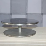 Soporte giratorio acero inoxidable para pasteles - Facilita decoración uniforme sin mover la torta - Imagen 3