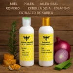 Shampoo con miel cebolla y sábila natural - Fortalece el cabello y reduce la caída - Imagen 2