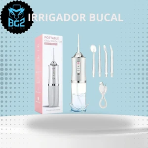 Irrigador Bucal Portátil Recargable - Remueve placa interdental y cuida encías
