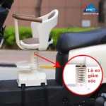 Silla infantil delantera para scooter con arnés ajustable - Viaja seguro manteniendo control visual directo - Imagen 2