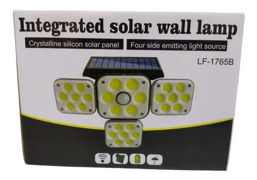Lampara Solar X4 Hogar Jardin