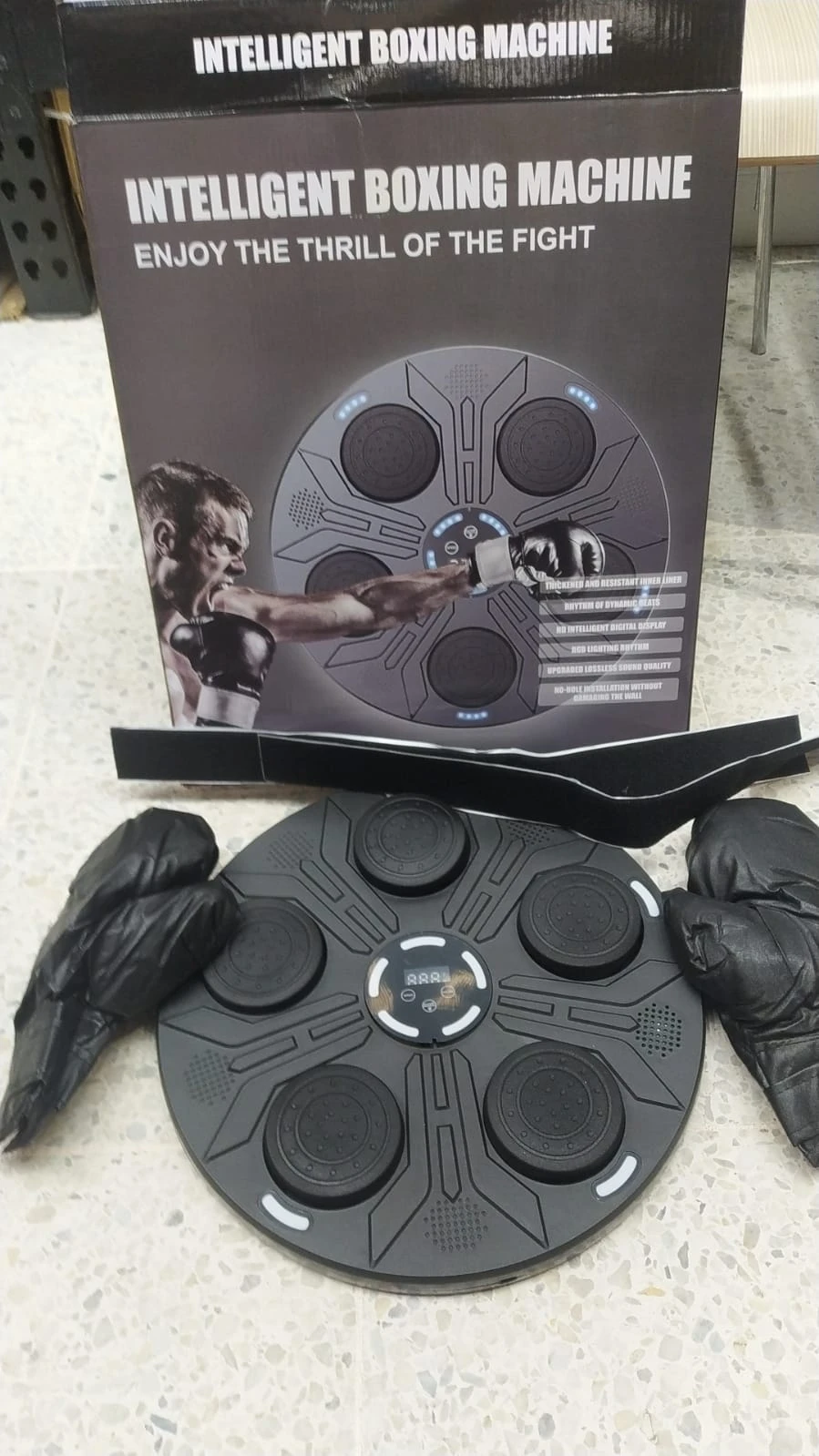 Tablero de Boxeo con Guantes - Mejora tu reflejo y fortalece los puños