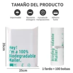 Bolsas Empaque Biodegradables Pack 100 - Imagen 2