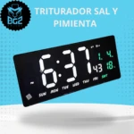 Reloj de Pared Digital con Calendario LED - Visualiza hora y fecha con claridad