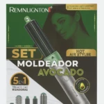 Moldeador térmico 5 en 1 con queratina y aguacate - protege cabello mientras alisa riza y da volumen - Imagen 2