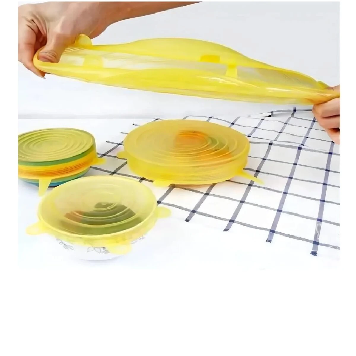 Set 6 Pc Tapas de Silicona