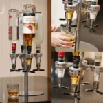 Dispensador de licores ajustable para 4 copas - Sirve tragos uniformes sin derrames en fiestas - Imagen 2