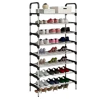 Zapatero Organizador 8 Estantes Negro