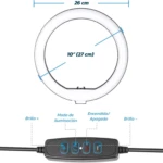 Aro 26Cm de Luz Selfie con Tripode 2M - Imagen 3