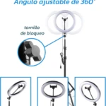 Aro 26Cm de Luz Selfie con Tripode 2M