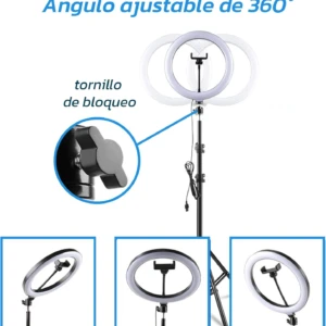 Aro 26Cm de Luz Selfie con Tripode 2M