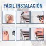 Tendedero Retráctil de Aluminio Plegable con 5 Barras - Ahorra espacio y organiza tu ropa en interiores y exteriores