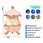 Lámpara Conejito Proyector con Música Bluetooth y Rotación 360 - Ayuda a conciliar el sueño rápido de tu bebé - Imagen 3