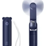 Mini ventilador recargable con batería externa - refresca tu cuerpo y carga tu celular simultáneamente